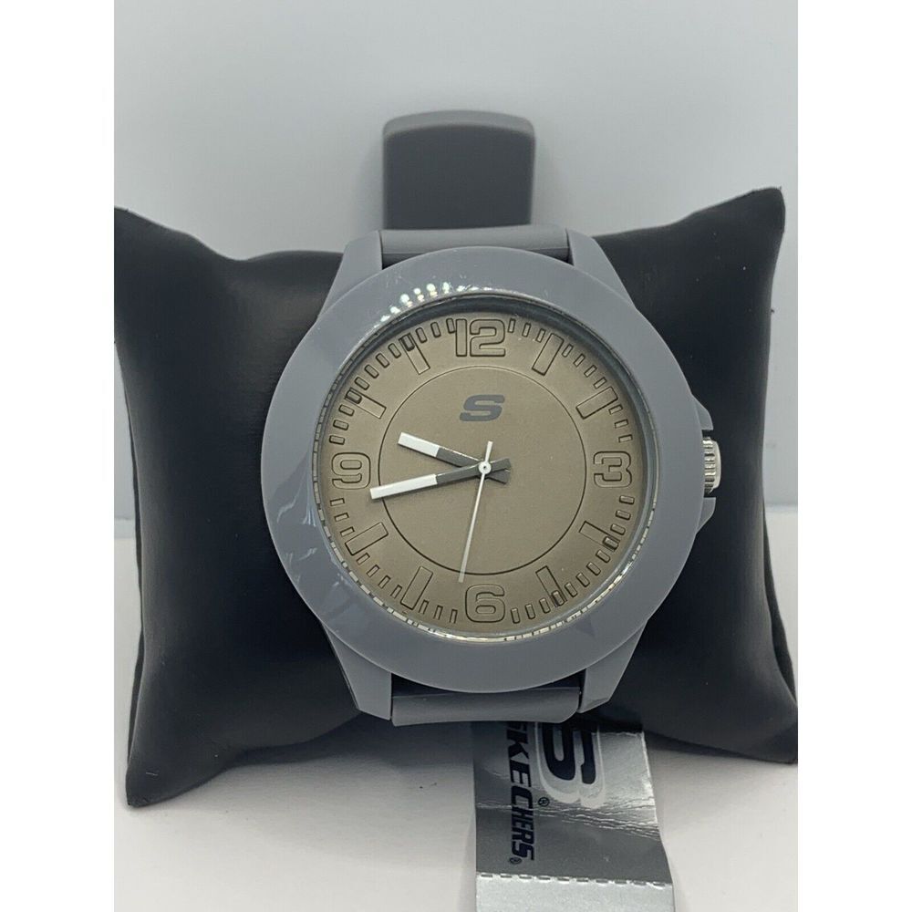 Sketchers SR5011 Men's Gray Silicone Analog Gray Dial Quartz Genuine Watch LW58